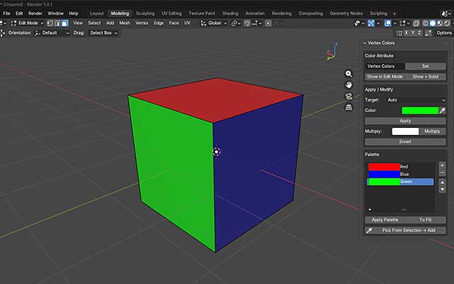 Blender Vertex Color Tool